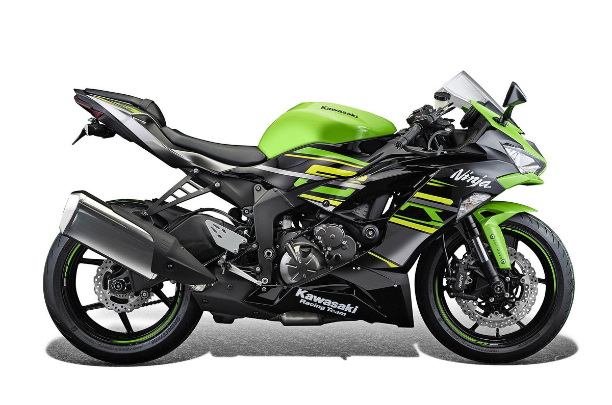 Kawasaki ZX6R [2019–2021] - Achsprotektoren-Set – 360° Ansicht 6