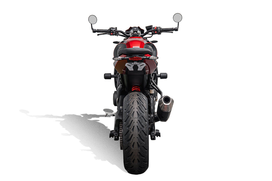 Triumph Trident 660 [2026+] - Kennzeichenhalter mit rotem LED-Rücklicht