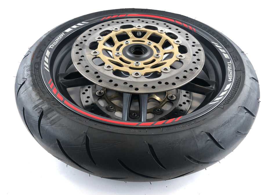 Triumph Speed ​​Triple 1050 515NJ [2005] - Front wheel rim with brake disc and tire