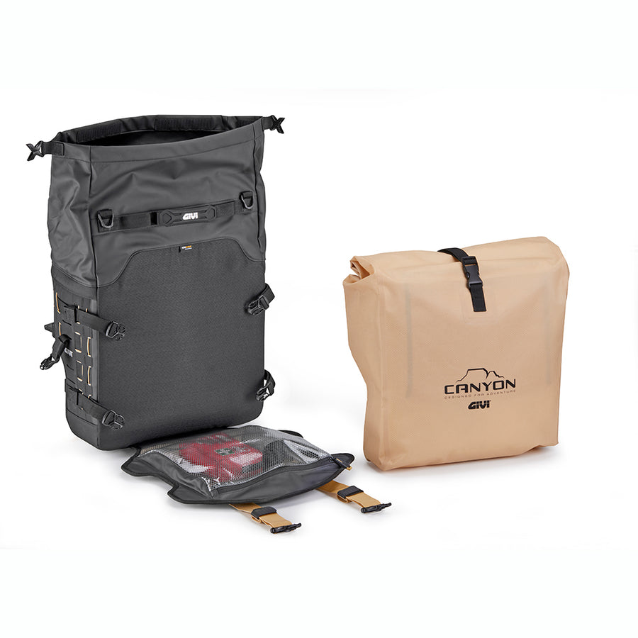 CANYON Wasserdichte Seitentasche, 25 Liter – mit Monokey CAM-Side System, mit Versatz