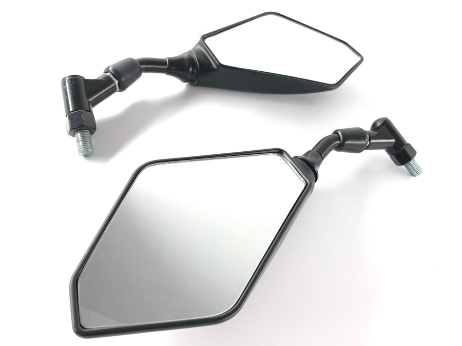 Mirror rear view mirror square M10 [stock item] - Yamaha Kawasaki Suzuki