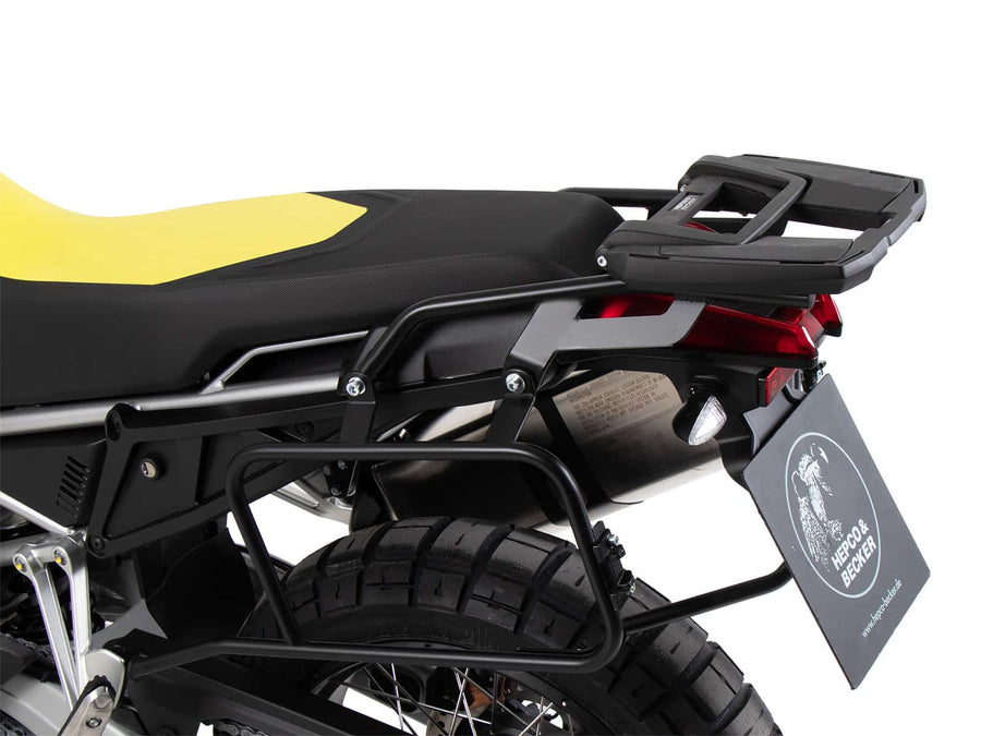 Aprilia Tuareg 660 [2022-2024] - Kofferträgerset Cutout schwarz inkl. Xplorer Cutout schwarz Kofferset