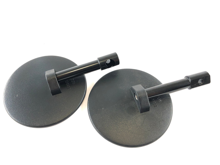 Handlebar end mirror Ø10cm E-tested set pair as new