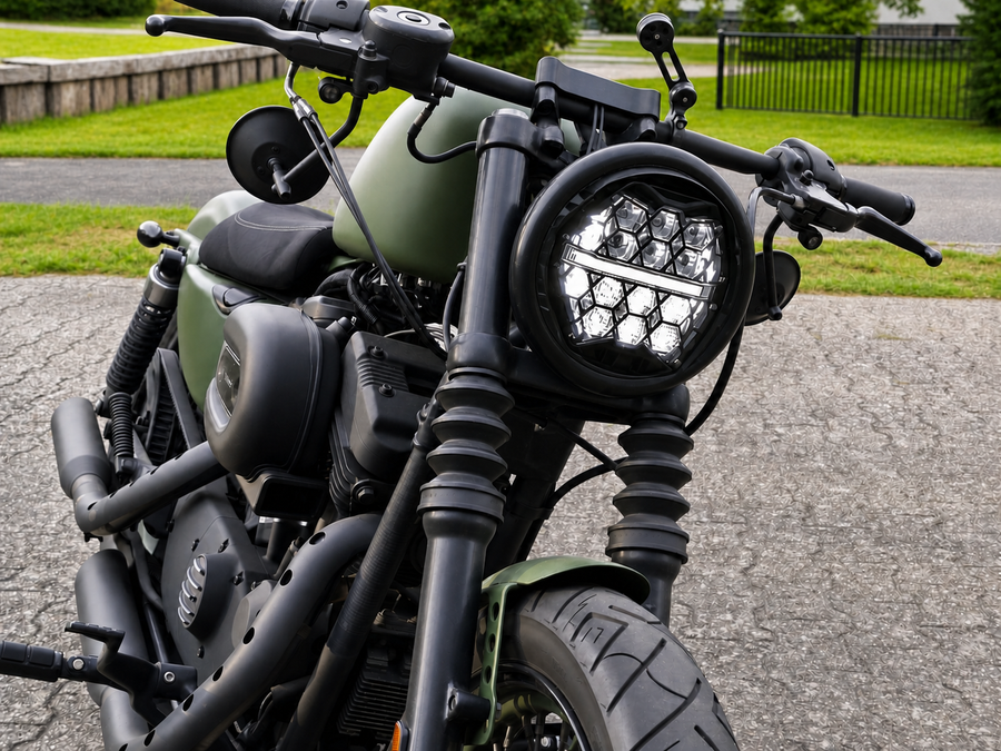 Kawasaki W650 W800 [MOTORIZE] - LED Scheinwerfer 7 Zoll