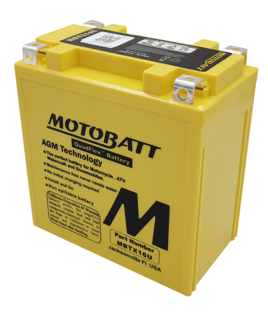POLARIS 600 SWITCHBACK ADVENTURE [2012] - MBTX16U Yellow 12V19Ah 270CCA