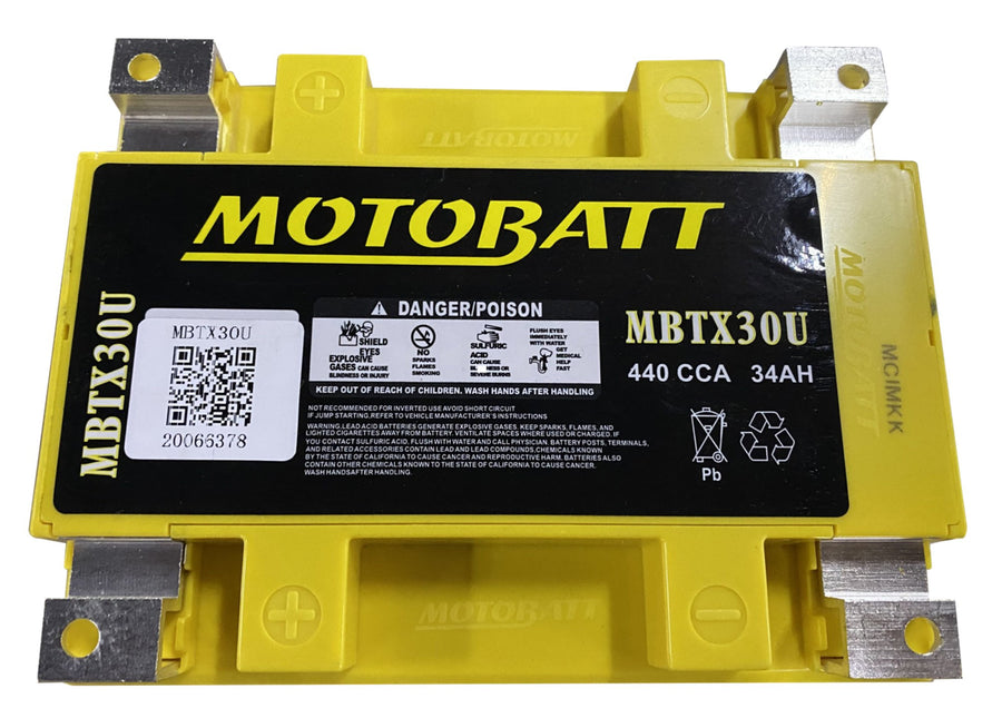 POLARIS 600 IQ WIDE TRAK [2010-2017] - MBTX30U Yellow 12V34Ah ​​440CCA