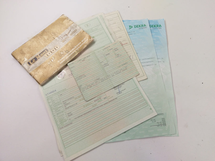 Moto Guzzi Mille GT [1990] - Frame with vehicle documents
