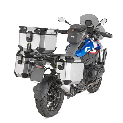 Seitenkoffer Trekker Outback EVO Monokey 33 Liter – Seitl. versetzt, rechts, aus eloxiertem Aluminium