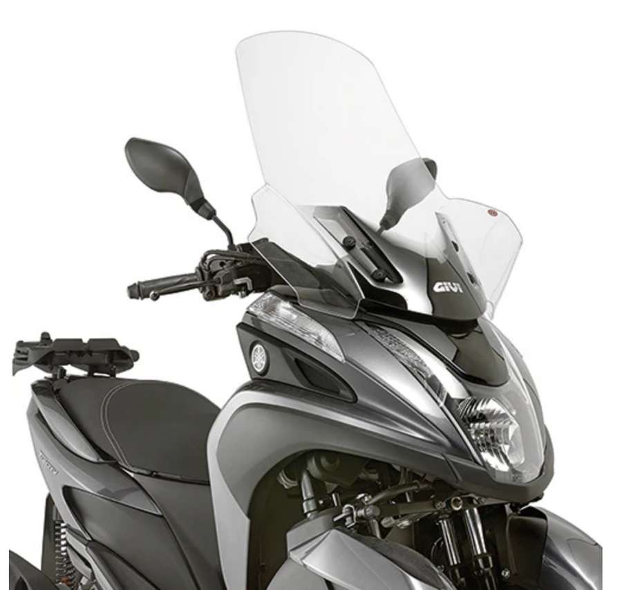 MBK Tryptik 125 (14-17) and Yamaha Tricity 125 155 (14-24) windshield transparent, 690 mm high, 630 mm