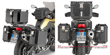BMW F 850 GS [2018–2023] – Stahlrohr-Seitenkofferträger Cam-Side, 18 mm