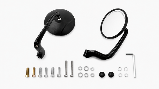 Handlebar end mirrors 2 pieces [E-mark] - Honda Africa Twin RD01 RD03 RD04 RD07 XL 650