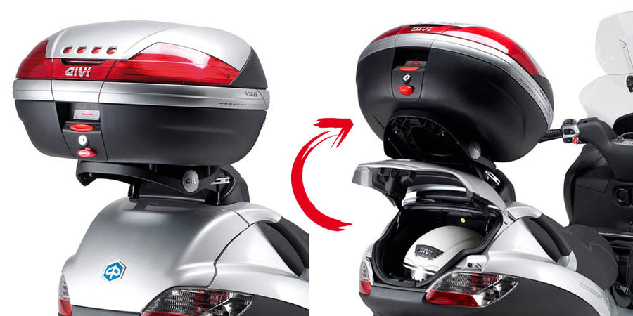 Piaggio MP3 300 [2006-2011] – top case carrier for Monolock, with plate