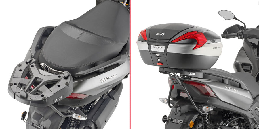Yamaha X-MAX 125 [GIVI] - Top case carrier for MONOKEY® or MONOLOCK® cases to be mounted with the MONOKEY® plate M5