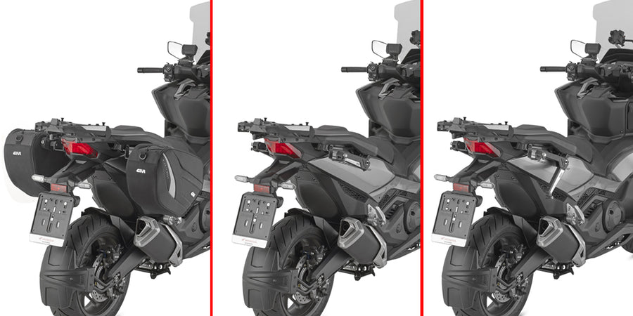 Honda X-ADV 750 [GIVI] - Pair of specific retractable stealth mounts made of technopolymer reinforced with fiberglass
