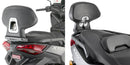 Yamaha X-Max 125 [GIVI] - Passenger backrest assembly does not allow the carrier and case to be attached