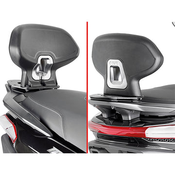 Piaggio MP3 HPE 400-400 Sport - 530 Exclusive [GIVI] - Beifahrer-Rückenlehne die Montage erlaubt nicht die Befestigung