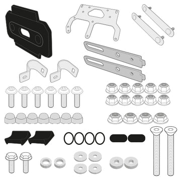 Honda CB 500 X [GIVI] - Kit für die Montage der S250 Tool Box an PL1121CAM Träger zu montieren mit der S250 und dem