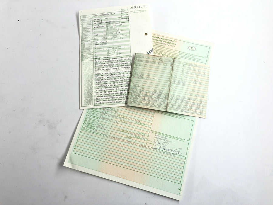 Triumph Daytona 1200 T300D [1995] - Frame with papers