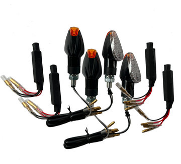 4 LED indicators clear resistors [E-mark] - Honda Africa Twin RD01 RD03 RD04 RD07 XL 650