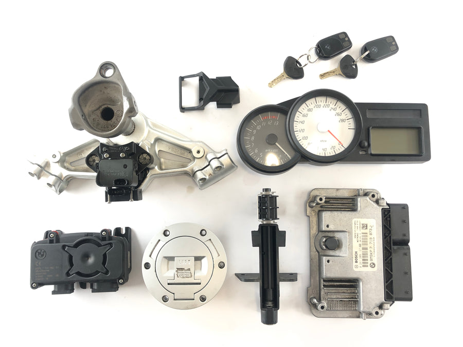 BMW K 1300 S K12S [2009] - Lock set complete with immobilizer speedometer fork bridge top CDI