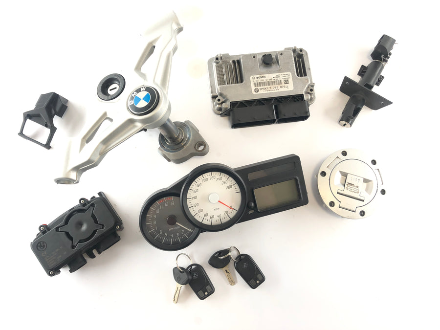 BMW K 1300 S K12S [2009] - Lock set complete with immobilizer speedometer fork bridge top CDI