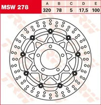 Triumph Speed Triple 1050 [2006-2007] - Halo Series Schwimmende Bremsscheibe – Bild 8