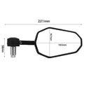 Handlebar end mirrors 2 pieces [E-mark] - Honda Africa Twin RD01 RD03 RD04 RD07 XL 650-3