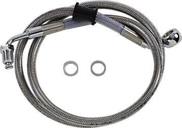 harley davidson flde [DRAG SPECIALTIES] - Extended stainless steel brake line - 0