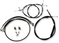 Harley Davidson Fxsb [LA CHOPPERS] – Standard Schwarz Vinyl Lenkerzug/Bremsleitung Kit