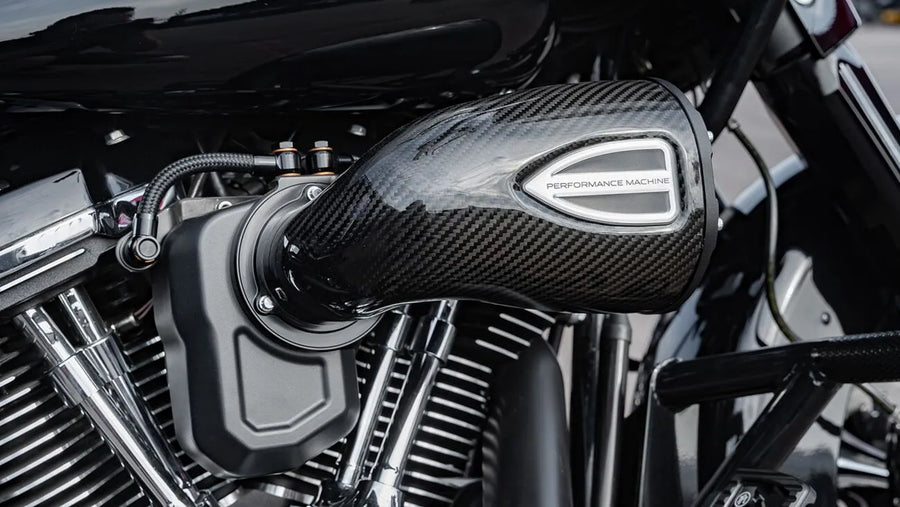 harley davidson touring [PERFORMANCE MACHINE (PM)] - C4 Series carbon fiber air filter kit