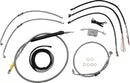 Harley Davidson Fxdrs 114 [LA CHOPPERS] – Komplettes Edelstahl-geflochtenes Lenkerzug-/Bremsleitungs-Kit