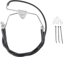 harley davidson flhtc [DRAG SPECIALTIES] - Extended Black Vinyl Brake Line Kit-1