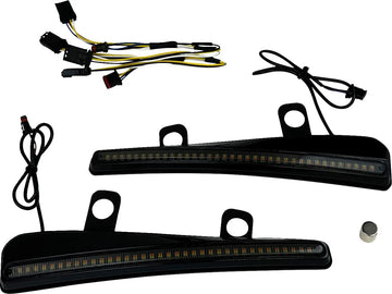 harley-davidson road glide [CUSTOM DYNAMICS] - LED windshield trim with indicators