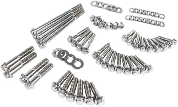 Harley-Davidson FXDBP 1690 Dyna Street Bob Factory Custom [2013, 2015-2016, 2016] - Dress-Up 12-Point External Primary/Transmission Engine Bolts Kit - Image 2