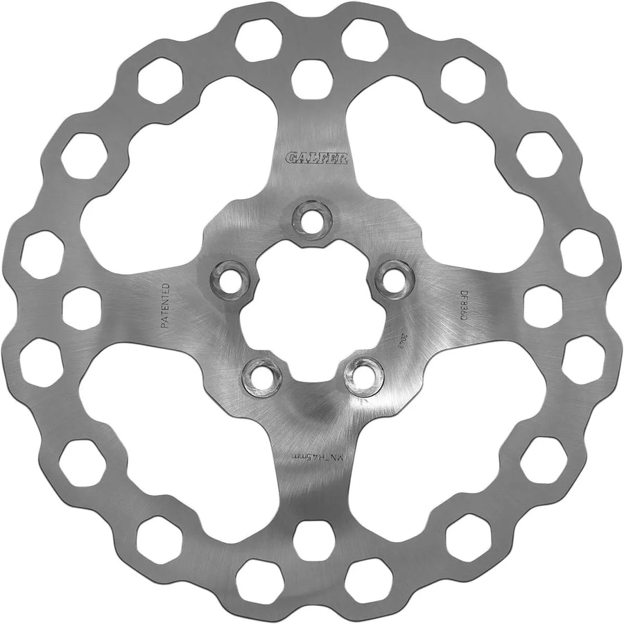 Harley-Davidson Xl 1200 T Sportster Superlow [2018-2019, 2018-2020] - Cubiq™ Bremsscheibe – Oberfläche: Chrom – Bild 2