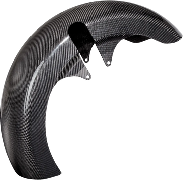 harley davidson touring [ARLEN NESS] – Carbon fiber 21" fat wrapper front fender - 0