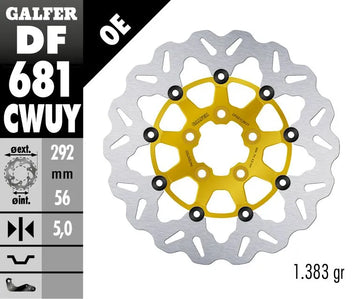 Harley-Davidson FXDBP 1690 Dyna Street Bob Factory Custom [2016] - Brake discs - Surface: Gold, Silver - Image 2