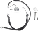 Harley Davidson Flhri [DRAG SPECIALTIES] – Verlängertes Bremsleitungs-Kit aus schwarzem Vinyl