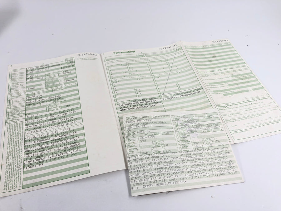 Moto Guzzi Le Mans 1000 VV [1988] - Frame with papers