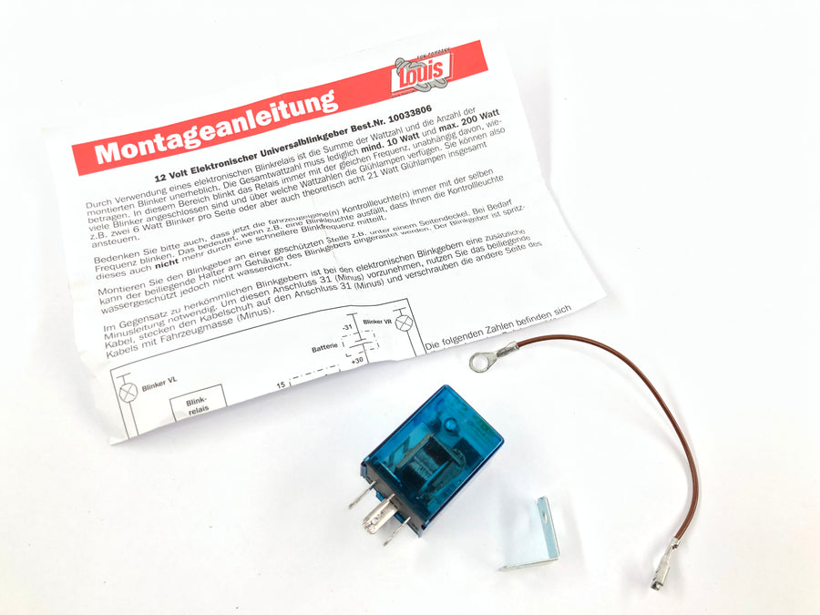Universal flasher unit electron 12 V
