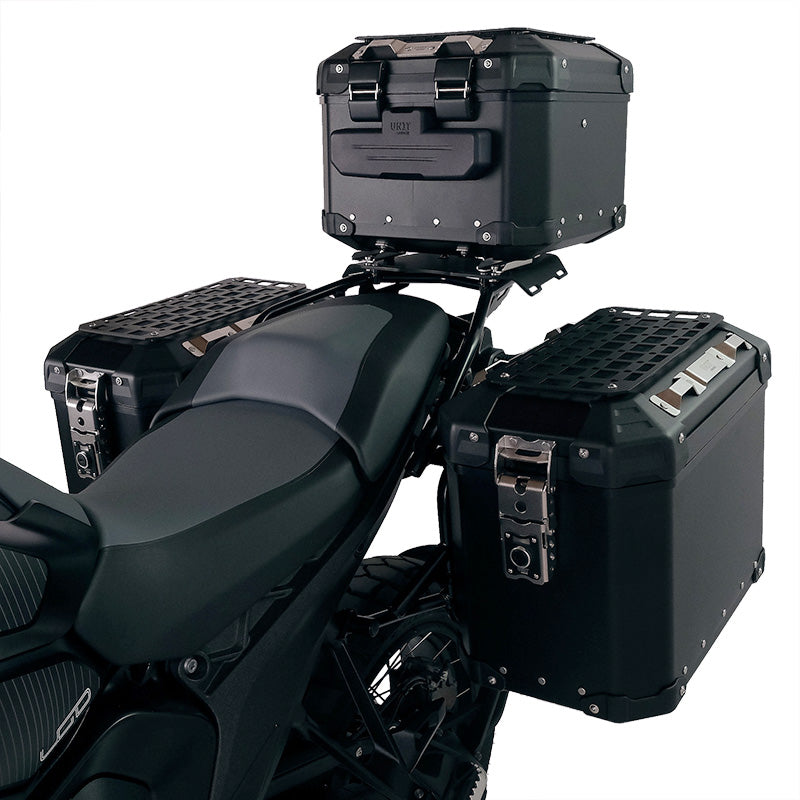 BMW R nineT 1200 Roadster [2014-2023] - Atlas 44L Universal-Aluminium-Topcase + Atlas Top Case Platte für Gepäckablage