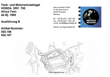 Honda XRV 750 Africa Twin [1993-2003] - motor protection bar