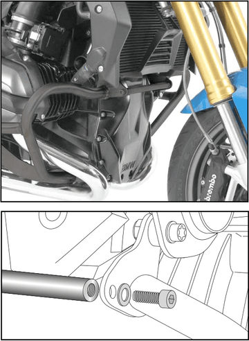 BMW R 1200 GS LC [2013-2018] - Stiffening bar off -road