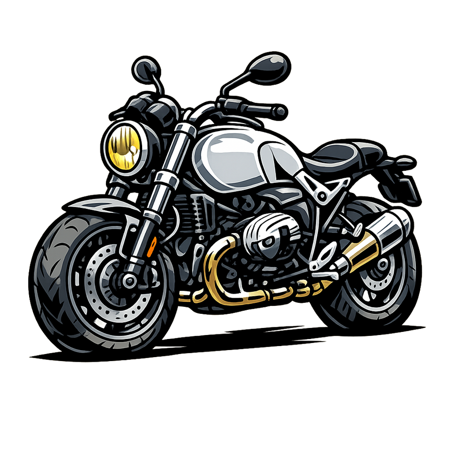 Bmw r ninet pure [T-Shirt] - Caricature - Chest Print