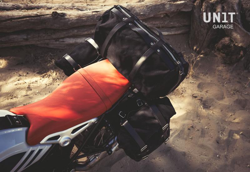 BMW R nineT 1200 Racer [2017-2020] - Scram Seitentasche in Canvas 22L-30L + Double Hilfsrahmen