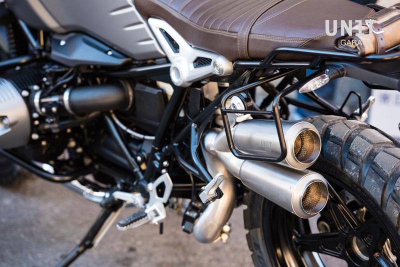 BMW R nineT 1200 Roadster [2014-2023] - Seitentasche aus Leder + Doppelrahmen
