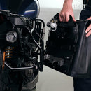 BMW R nineT 1200 Roadster [2014-2023] - Khali Seitentasche aus TPU 35L - 45L + Aluminiumplatte auf der Schalldämpferseite