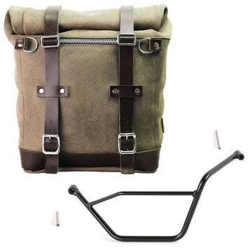 BMW R 1150 R [2000-2006] - Scram split leather side bag 22-30L with left frame