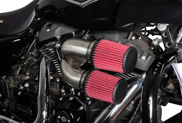 Harley-Davidson FXBB 1923 Softail Street Bob 117 [2025] - Tuned Induction Luftfilterkit – Oberfläche: Silber – Bild 9
