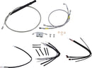 harley davidson flfb [BURLY BRAND] - Handlebar cable and brake line kit for Burly Ape handlebars-1